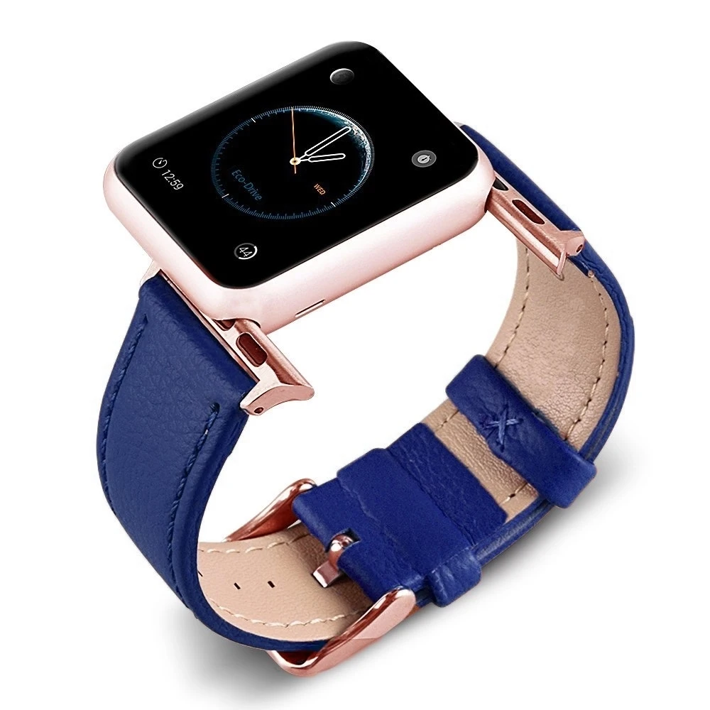 Eastar браслет из натуральной кожи розового золота ремешок для часов Apple Watch Band 42 мм 38