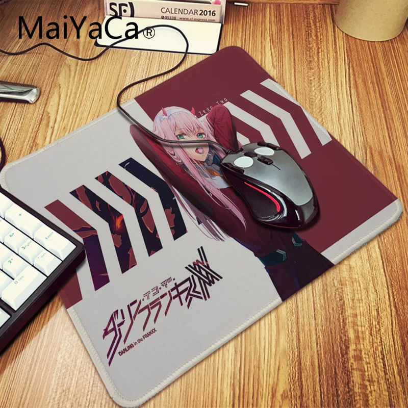 Maiyaca darling in the franxx резиновый коврик для мыши на стол игровой коврик для мыши для ноутбука ноутбук большой коврик для мыши геймер Настольный коврик - Цвет: Lock Edge 25x29cm