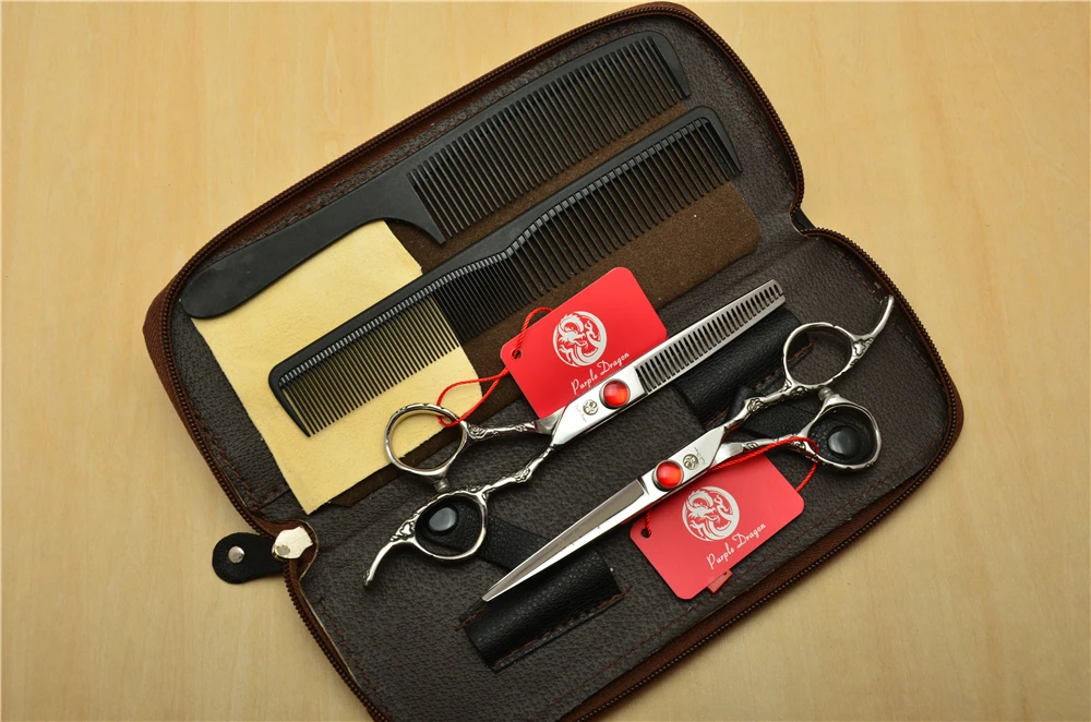 4 шт./комплект профессиональные Серебристые ножницы для стрижки волос 6