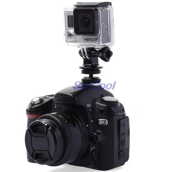 1/" горячий башмак База штатив рубец адаптер крепления Винт для GoPro Hero 3 3+ 4 действие Камера SJ4000 для Xiaomi Yi Интимные аксессуары