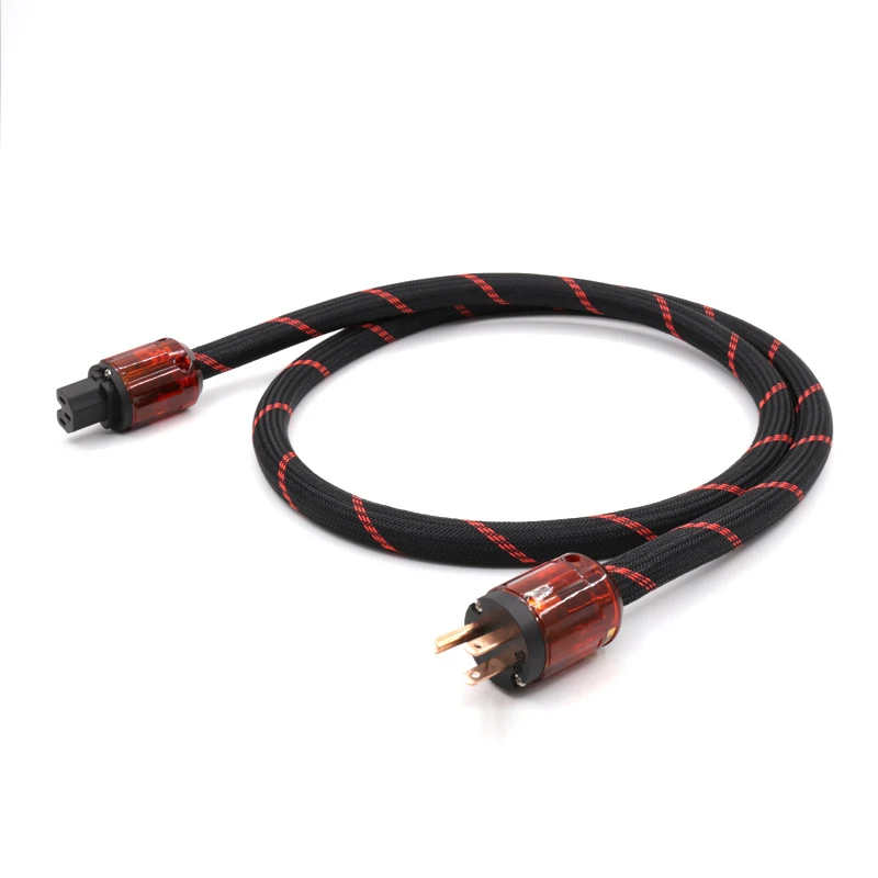 

MP200 OCC red copper Audio Power Cable with P-046/C-046 US connectors