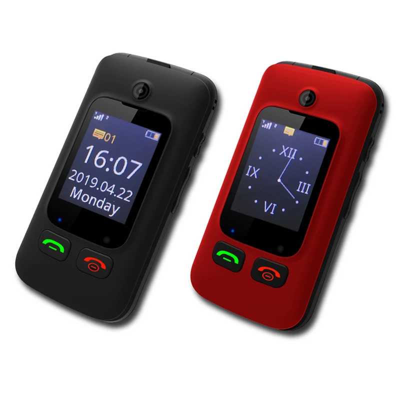 YINGTAI T22 3g MTK6276 GPRS MMS Большой кнопочный мобильный телефон для пожилых людей с двумя sim-картами и двойным экраном 2,4 дюйма