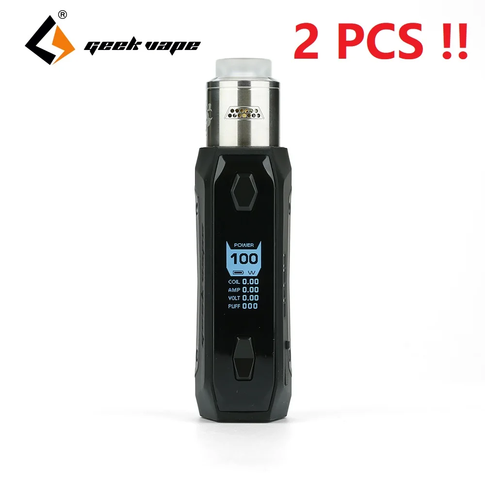 2 шт./лот! Оригинальный 100 Вт Geekvape Aegis Solo комплект с Tengu RDA &amp Advanced AS Chip электронная