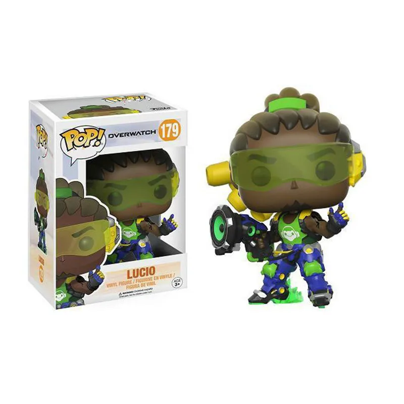 With box-179 Funko Pop Hot Game OW Rye Pioneer Vanguard#93 жнец смерти#92 Tracer#97 Winston Widowmaker Soldiers может Модель фигурка игрушка подарок - Цвет: With box-179