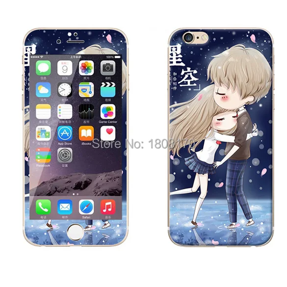 2.5D 9H мультяшное Закаленное стекло Защитная пленка для экрана задняя крышка TPU