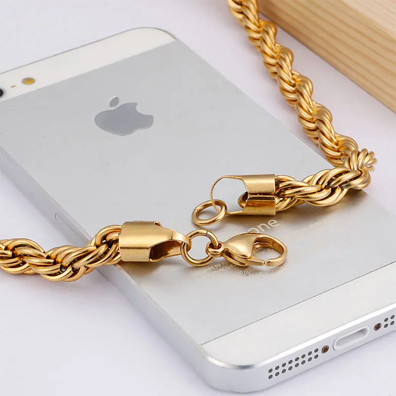 Мужские кубинские цепочки Swag шириной 6 мм/8 мм ожерелья из нержавеющей стали
