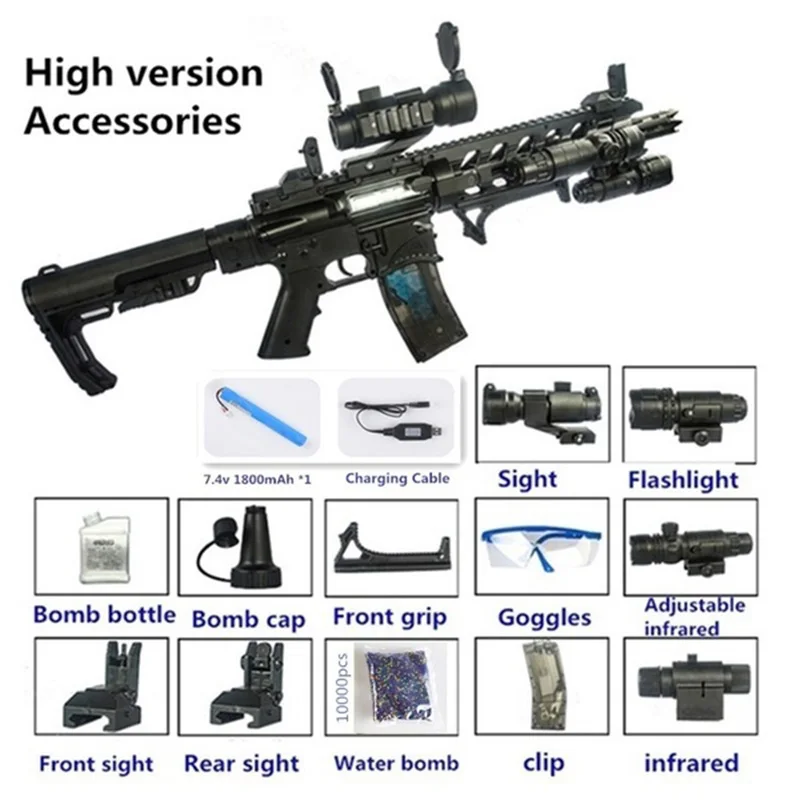 Детский подарок игрушечный водяной пистолет CS стреляющая игра электрический