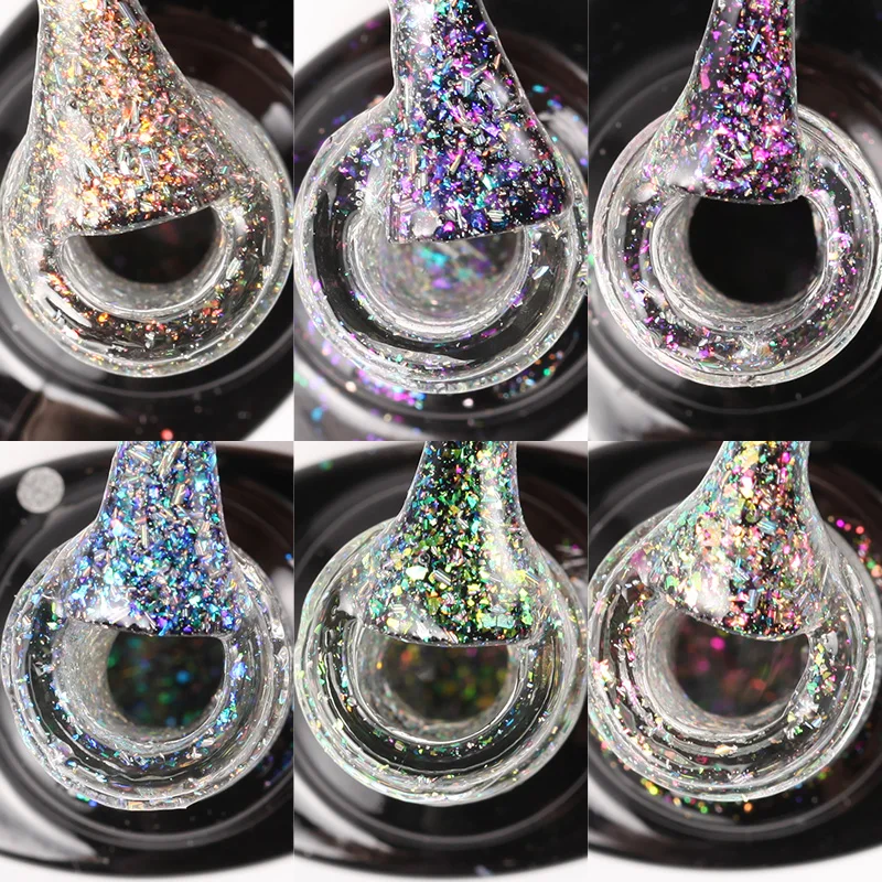 ROSALIND гель 1S Гель лак для ногтей серия фейерверк 7 мл маникюрный замачиваемый