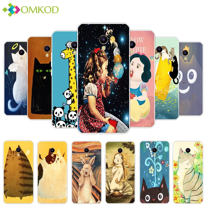 5 2 дюймов для Meizu M5S mini Funda Ультратонкий чехол с толстыми животными Meilan5S тонкий