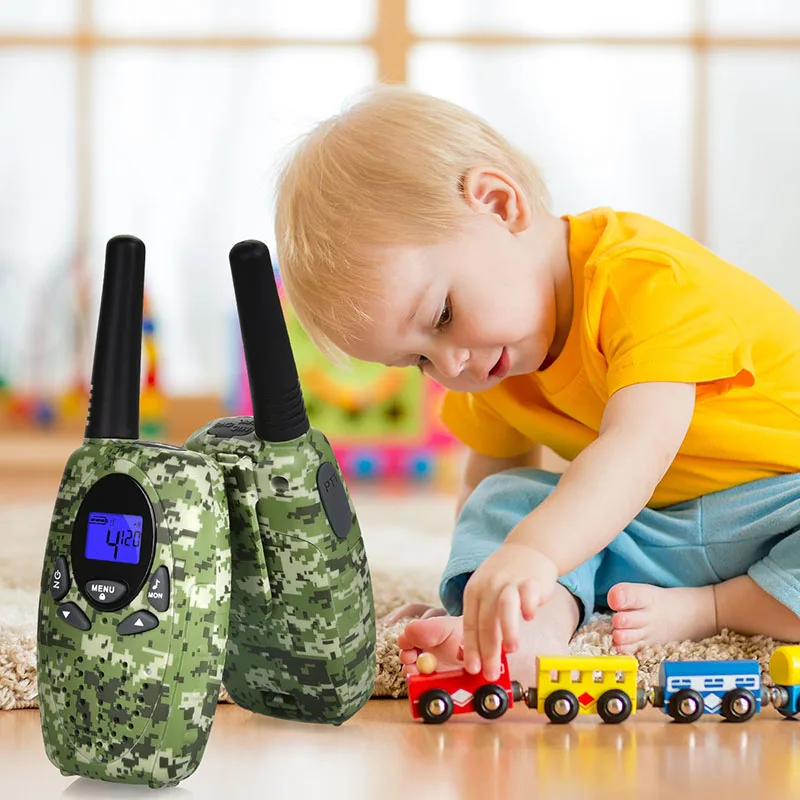 Новые игрушечные рации 2 шт T 388 3 5 км полицейские детские игрушки радио walky talky для