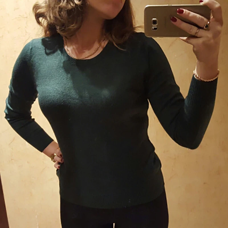 Свитер Женщин Пуловеры 2016 Зима С Длинным Рукавом Кашемира Шерсти Женские Kintted