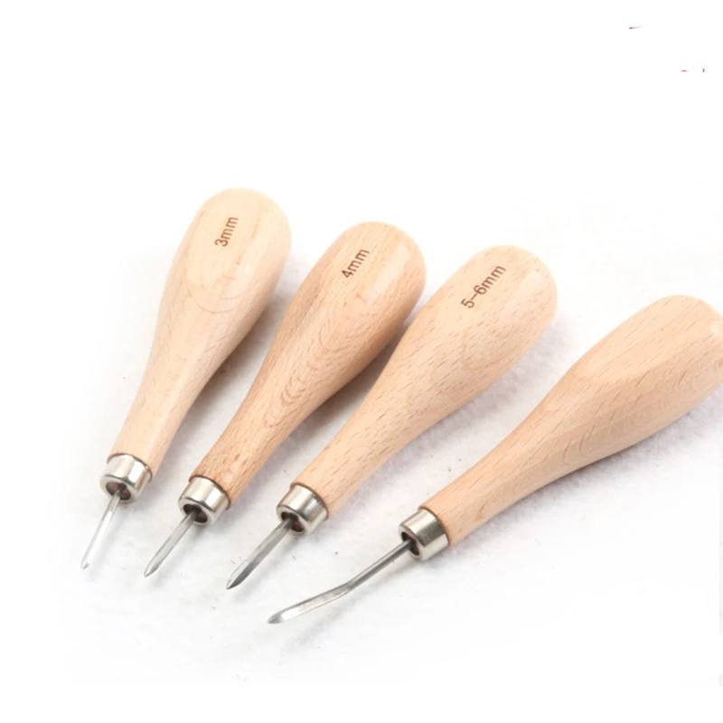1 шт. набор для шитья кожи ручка Алмазная точка ромбовидная Awl DIY инструмент