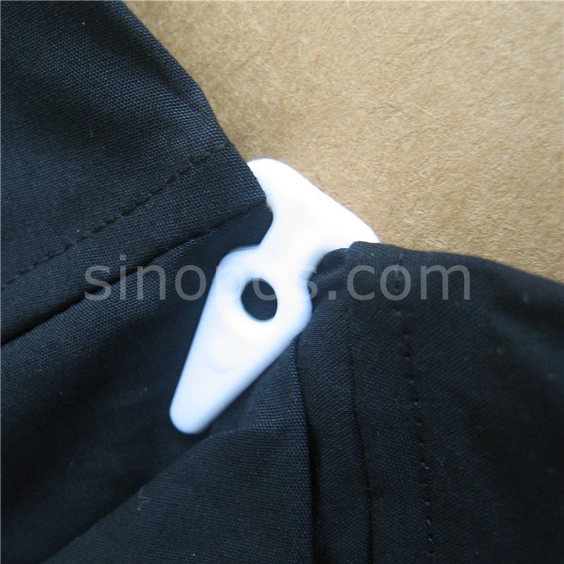 Бесплатная доставка пластиковые зажимы для рубашки квадратное прозрачное белое