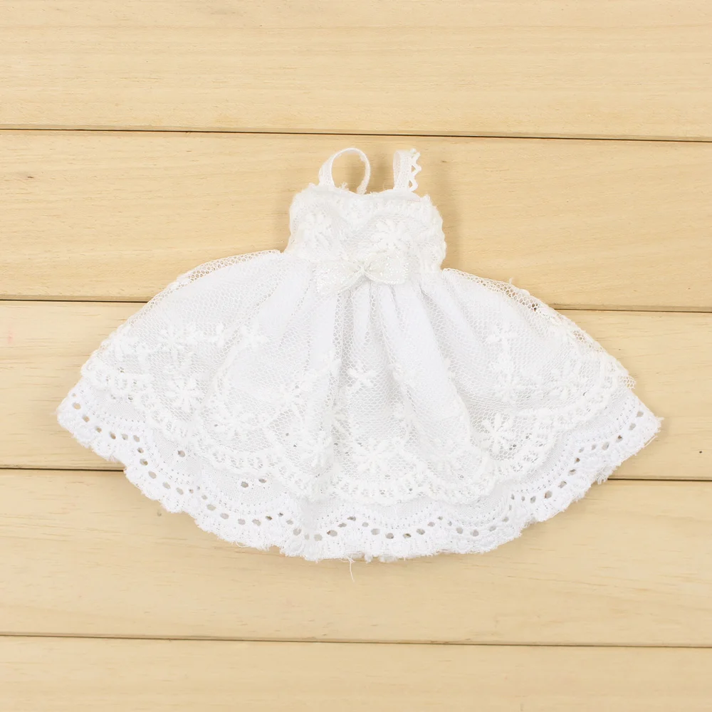 Одежда для кукол Blyth ICY Licca 1/6 белое кружевное платье бесплатная доставка | Игрушки