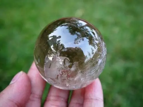 @@ 04716 beautiful natural tea quartz crystal sphere ball | Дом и сад