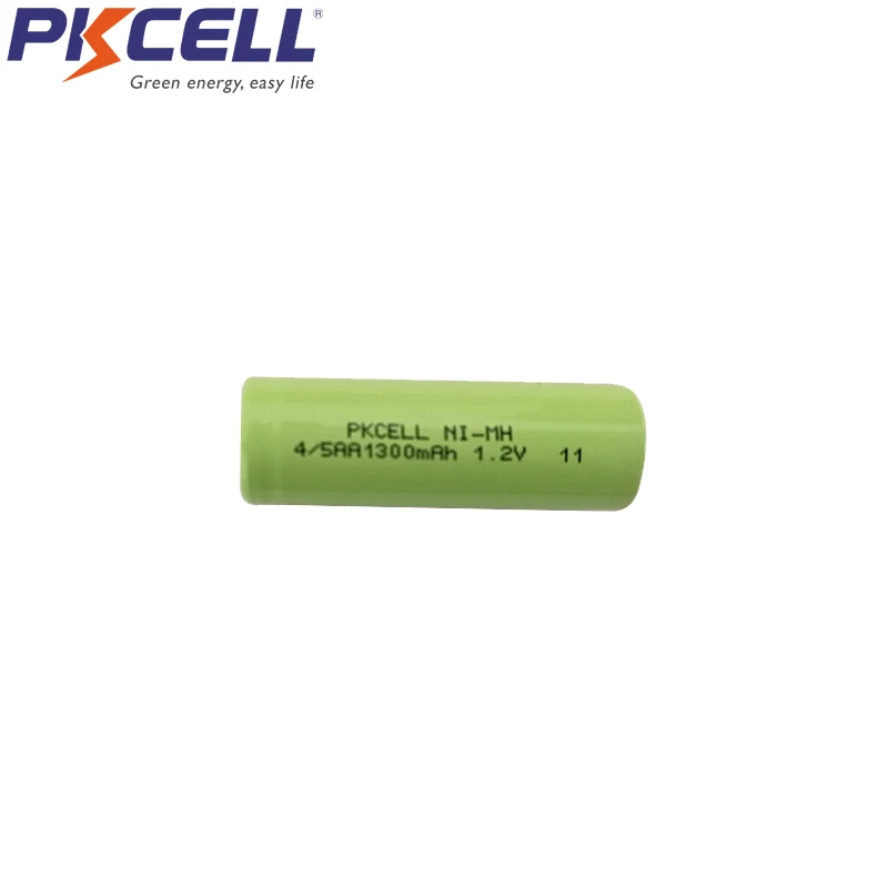 2 шт. PKCELL 4/5AA 1300mah 1,2 v NIMH аккумуляторная батарея 4/5 aa 14430 батареи в плоская верхняя часть не PCM в промышленных ПВХ упаковка