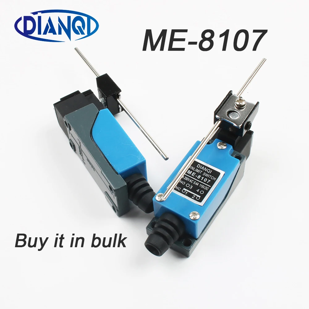 ME 8107 250VAC 5A 115VDC 0.4A водонепроницаемый поворотный рычаг 1NO + 1NC Мгновенный Концевой