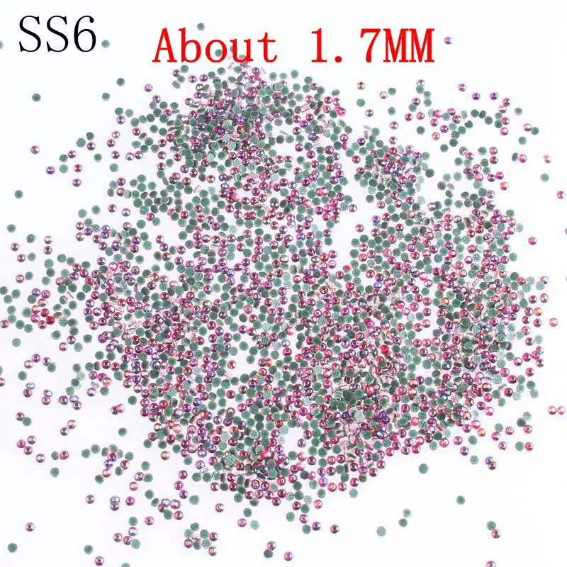 Латунь Prajna SS6, 4320 шт, 1,7 мм, стразы, аппликация, украшения, свадебные туфли, платье, горячая фиксация, стразы, плоская задняя часть, цепочка, бусины, наклейка D - Цвет: Латунь