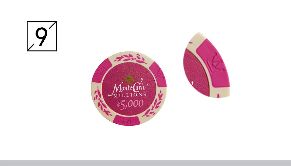 Yernea 1 шт. покерные фишки Набор доллар пшеничная глина монеты Baccarat Texas Hold'em Цвет Корона глина 11 цветов покер игральные фишки