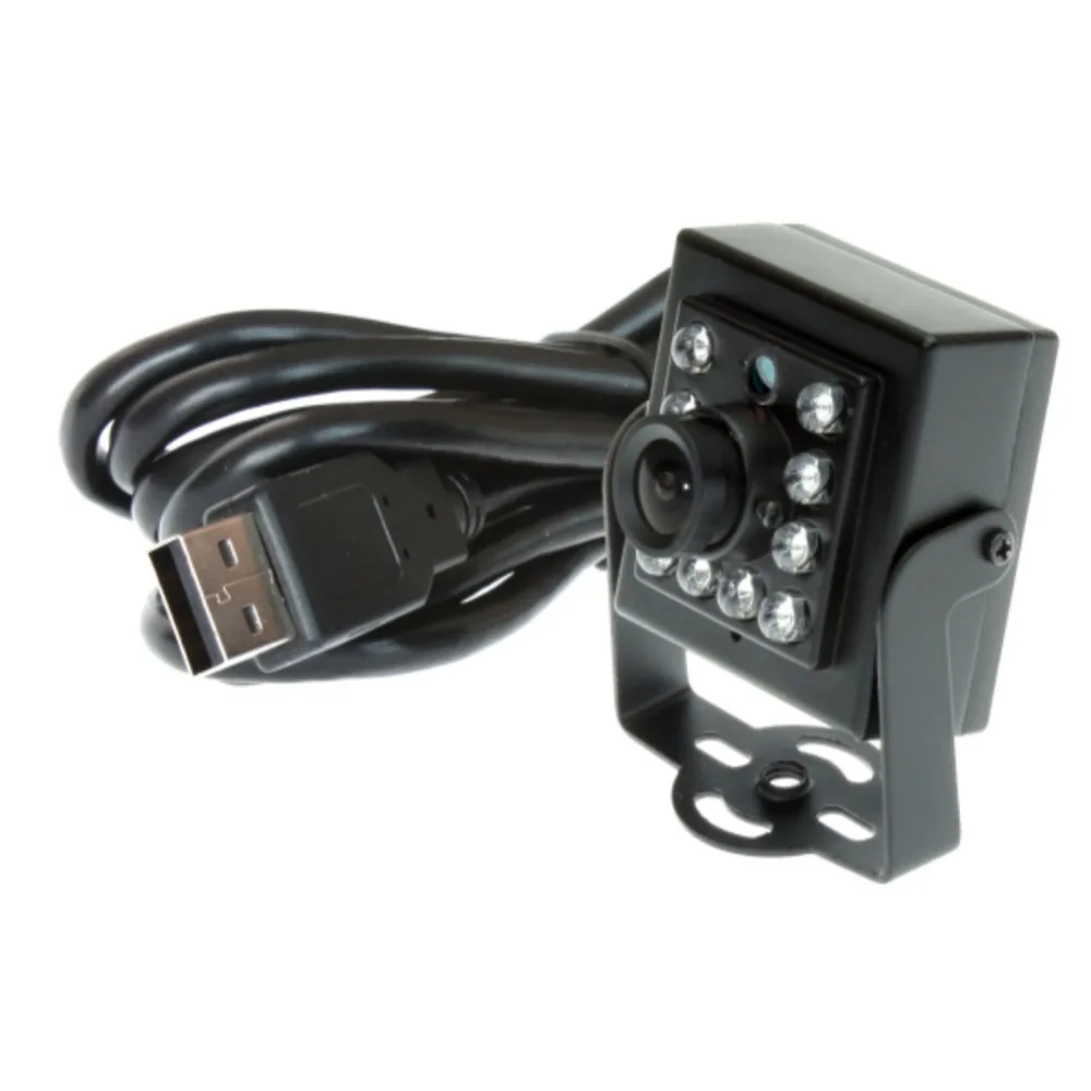 Камера ночного видения ELP 1080P CMOS OV2710 UVC Android Linux IR Mini USB с 10 ИК светодиодами и