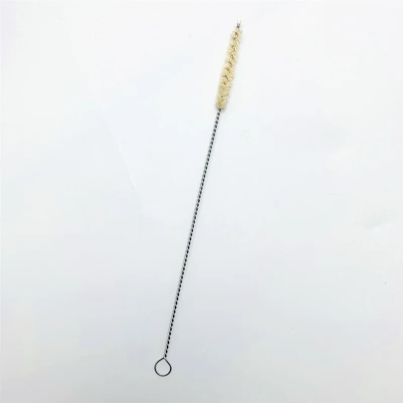 1pc sisal hemp Натуральный Бамбуковый питьевой соломинки дорожный набор сизаль пеньковая соломинка щетка для чистки с органическим бамбуковым соломинным чехлом - Цвет: 1pc sisal hemp