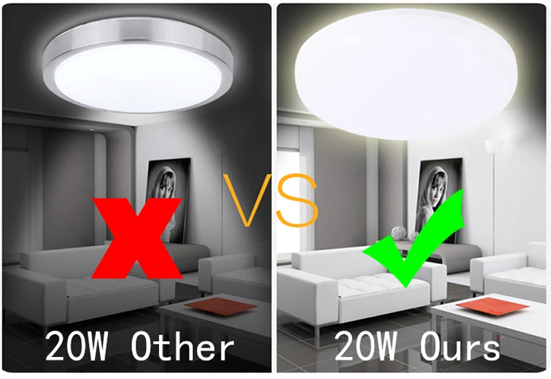 UFO LED Ceiling Lights 15W 20W 30W 50W Thin Ceiling Lamp Lights Fixture Bedroom Kitchen indoor Lighting 220V