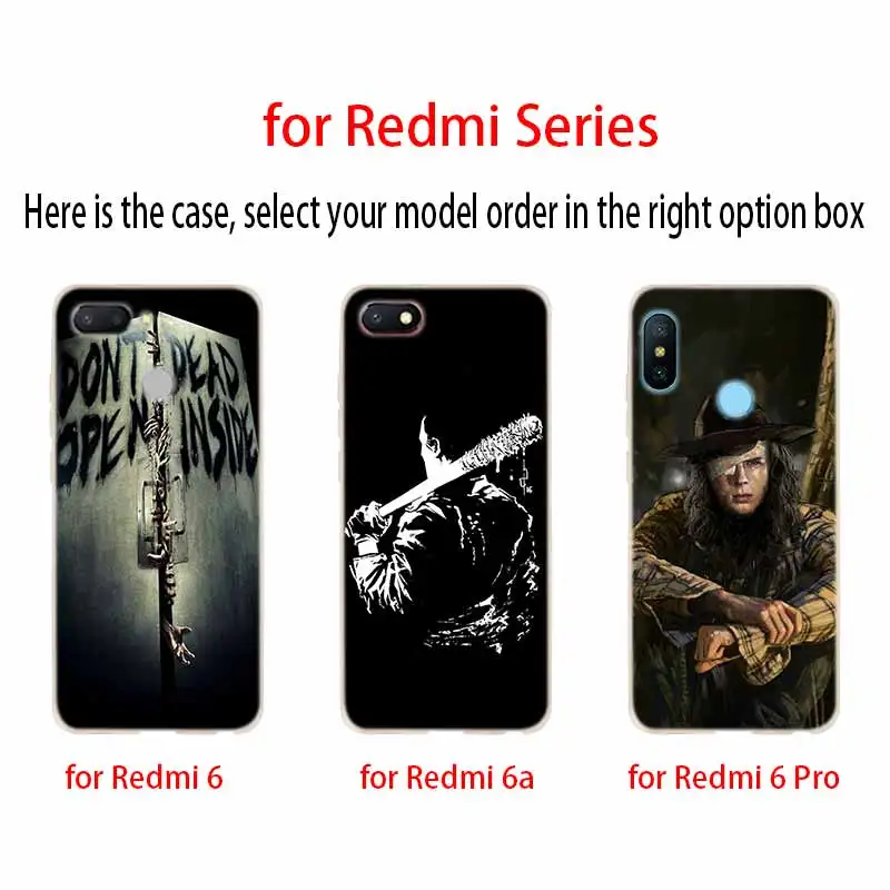 Модный мягкий чехол из ТПУ Ходячие мертвецы для Xiaomi Redmi Note 10 9 8 7 6 5 Pro Max 10S 9S 9T 8T note10