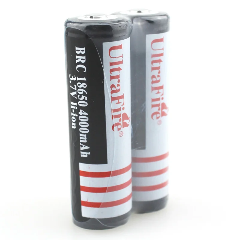U F BRC18650 4000mAh 3 7 V литий ионная аккумуляторная батарея с защитой PCB источник питания