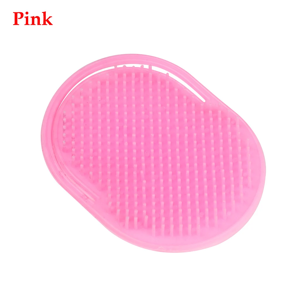 pink 1 шт., карманный шампунь для путешествий, расческа для волос, щетка для мужчин, бороды, усов, пальм, кожи головы, массаж, для женщин, мужчин, уход за волосами, инструмент для укладки, аксессуары - Цвет: pink