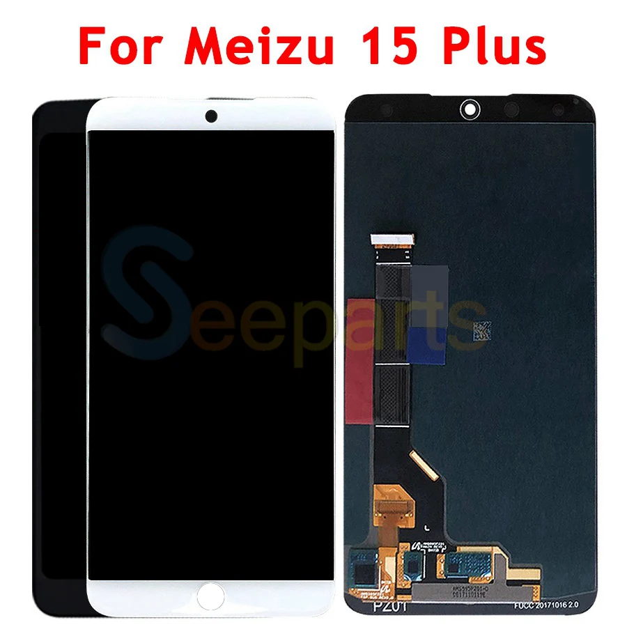 5,9" ЖК-экран Meizu 15 Plus ЖК-дисплей сенсорный экран дигитайзер полная сборка 1440x2560 Meizu 15 Plus lcd