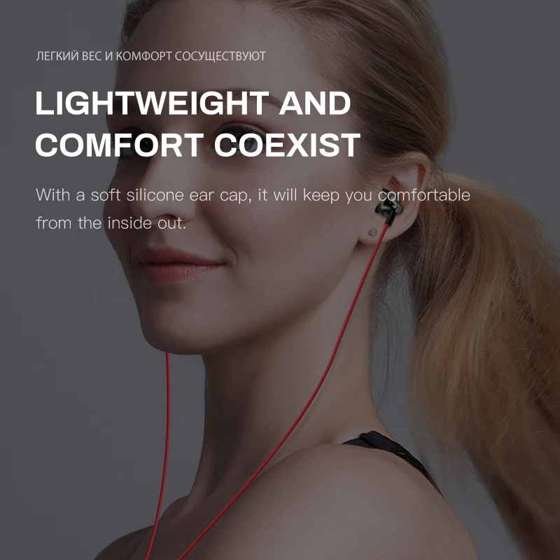 IONCT спортивные наушники в ухо Бас Звук Наушники с микрофоном для xiaomi iPhone Samsung