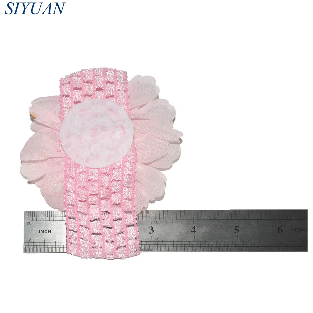 3 шт./лот Экологически чистая эластичная вязаная повязка на голову с 10 см горошек