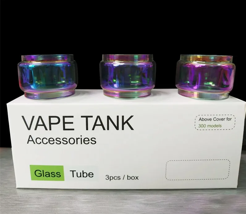 3 шт Высококачественная сменная стеклянная трубка для SMOK Resa Prince Tank 2 мл/7,5 мл Resa Stick Kit - Цвет: Rainbow