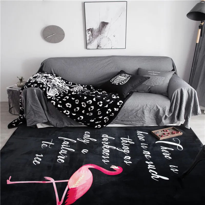 Стильный красный Фламинго узор 1 шт. с средним пальцем коврик уйти ковер вход