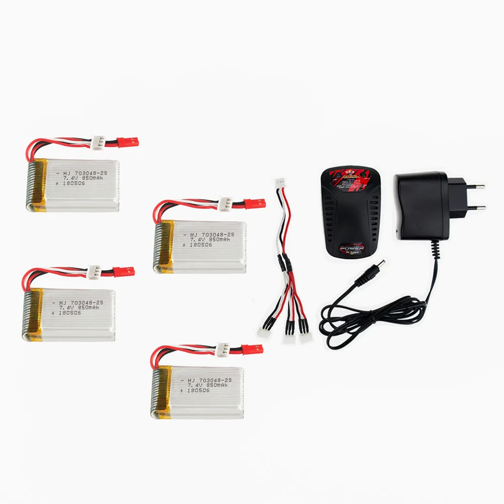 2 3 4 5 шт. 7 В 850 мАч 20C 703048 Lipo аккумулятор с зарядным устройством для Udi U829A U829X MJXRC X600 HQ