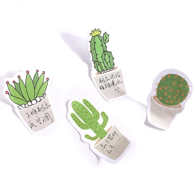 DIY Кактус креативный Офис Новинка Липкие заметки планировщик наклейки указатель