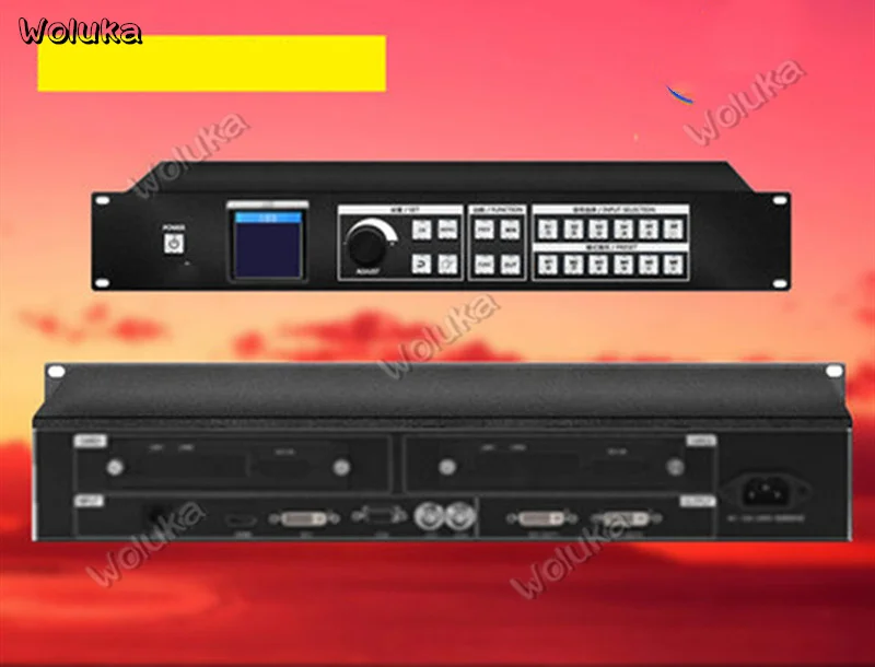Полноцветный светодиодный видеопроцессор KS910Plus трёхэкранный мозаичный