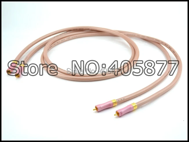 Высокопроизводительный провод OFC соединение RCA с позолоченным штекером 1 м пара