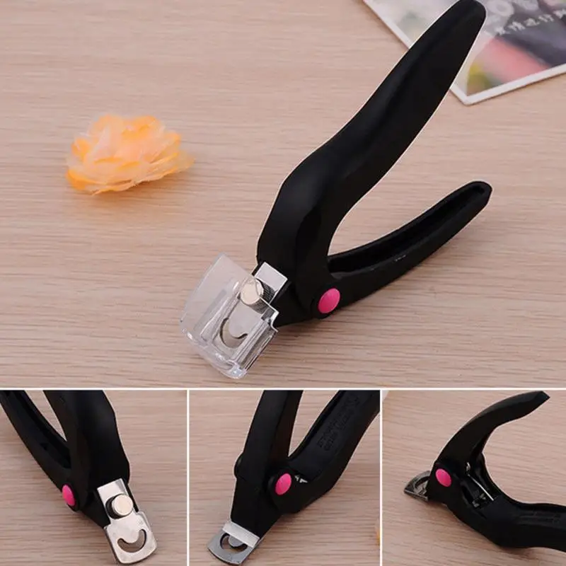 Нержавеющая сталь ногтей Книги по искусству Макияж Накладные U одно слово Cutter