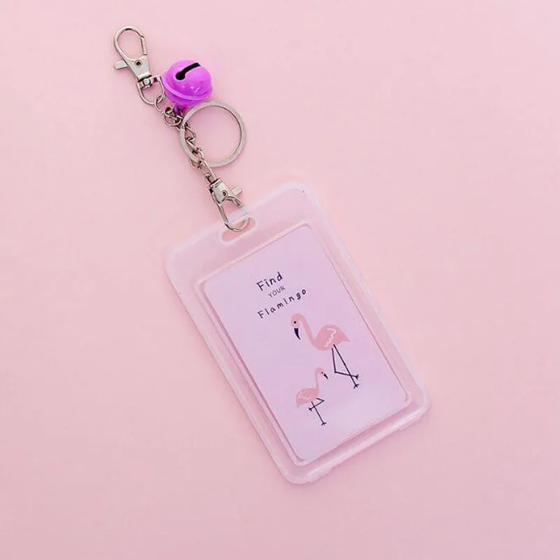 Чехол для ID карты с единорогом и колокольчиком однотонный прозрачный чехол из