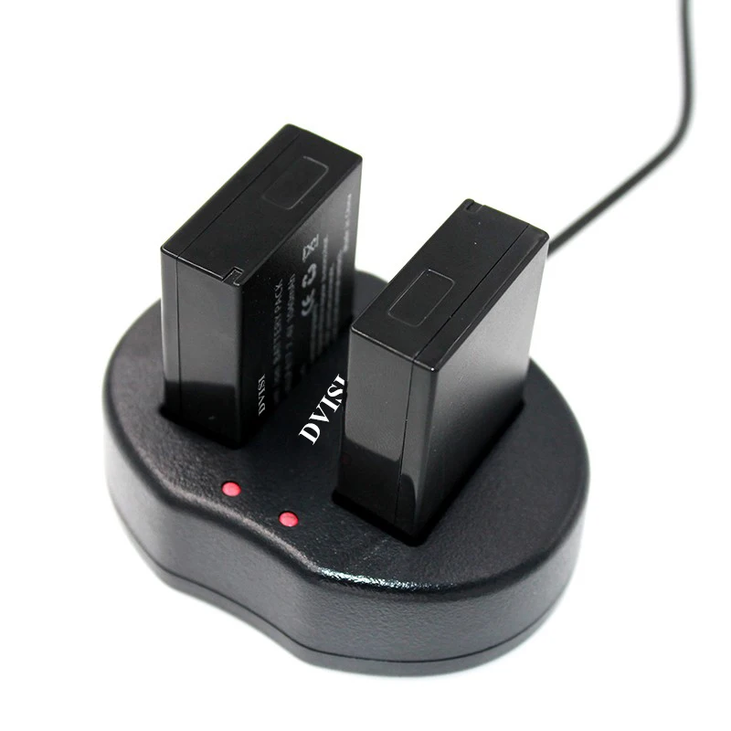 2 шт. LP E17 аккумуляторная батарея с USB двойным зарядным устройством для Canon EOS Rebel T6i