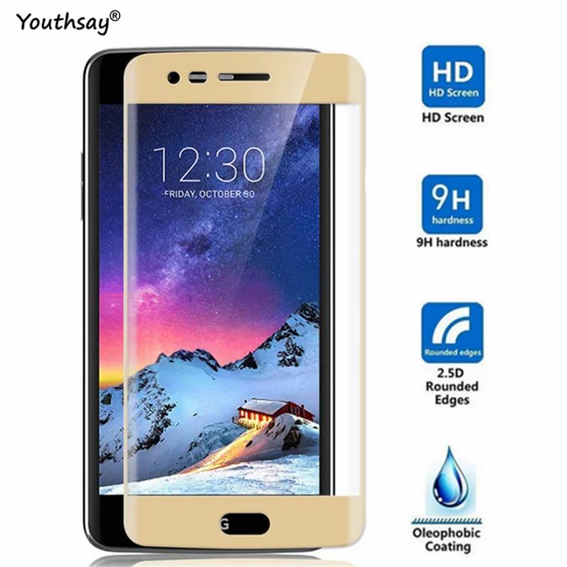 Protector de pantalla de vidrio templado para LG K4, pel&iacute;cula protectora de cobertura completa para LG K4 2017, vidrio completo para LG K4 LV1 M160 2017, 2 uds.-0