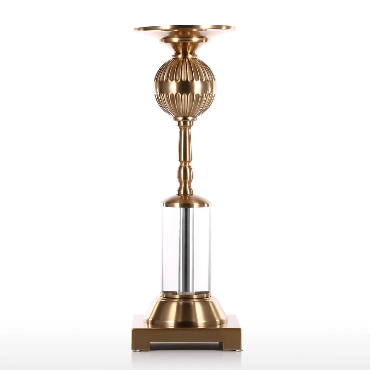 Хрустальный подсвечник (серебристый) с серебряной отделкой идеальный подарок