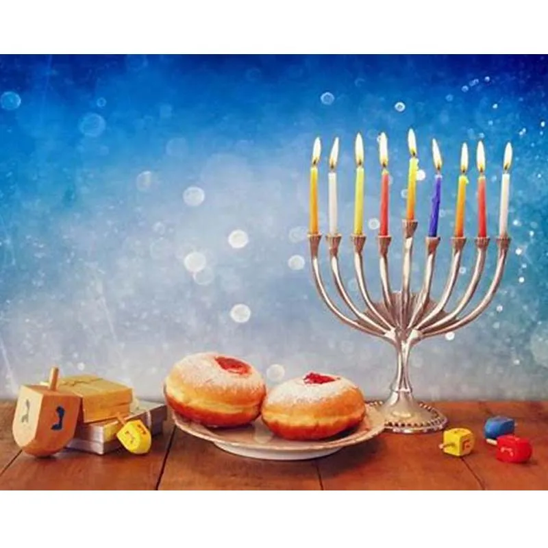 Hanukkahl 5D DIY алмазная живопись, полностью квадратные стразы, мозаика, алмазная вышивка, вышивка крестиком, счастливый hanukkah