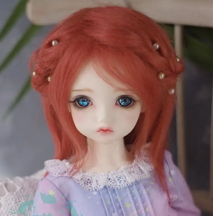 Новый 1/12 (12 см) 3 4 дюймовый 9 10 см 1/8 5 дюймов 14 BJD плюшевые тканевый парик Пике