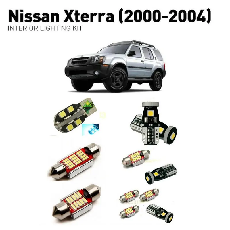 Светодиодные внутренние фары для Nissan xterra 2000-2004 5 шт. светодиодные автомобилей