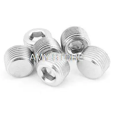 5 шт. 1/8 &quot1/4&quot 3/8 &quot1/2&quot BSP металлическая внутренняя резьба с шестигранной