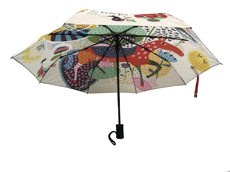 Parapluie, женский Автоматический Зонт от дождя для мужчин, мультяшный зонтик, модный детский складной зонтик, дождевик, абстрактное искусство