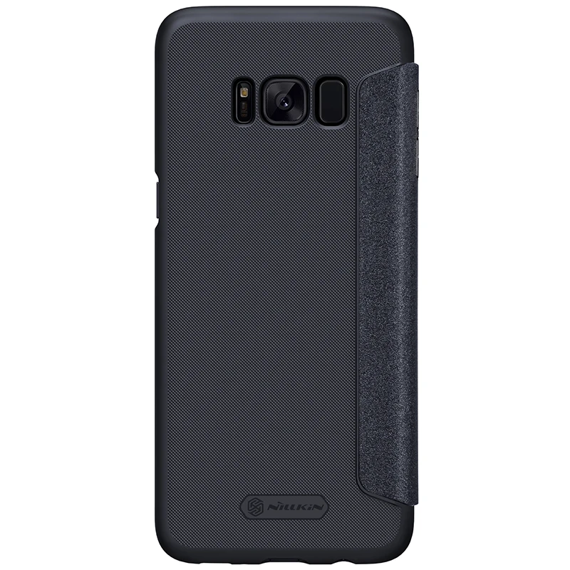 S8 Plus кожаный чехол для Samsung Galaxy S8 Plus 6,2 дюймов NILLKIN блестящий чехол с откидной крышкой из искусственной кожи Пластик задняя крышка S8+ чехол