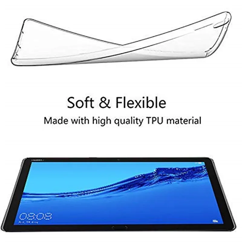 Для Huawei MediaPad M5 Lite 10 BAH2-L09 чехол из прозрачного силикона мягкий TPU для BAH2-W09 |